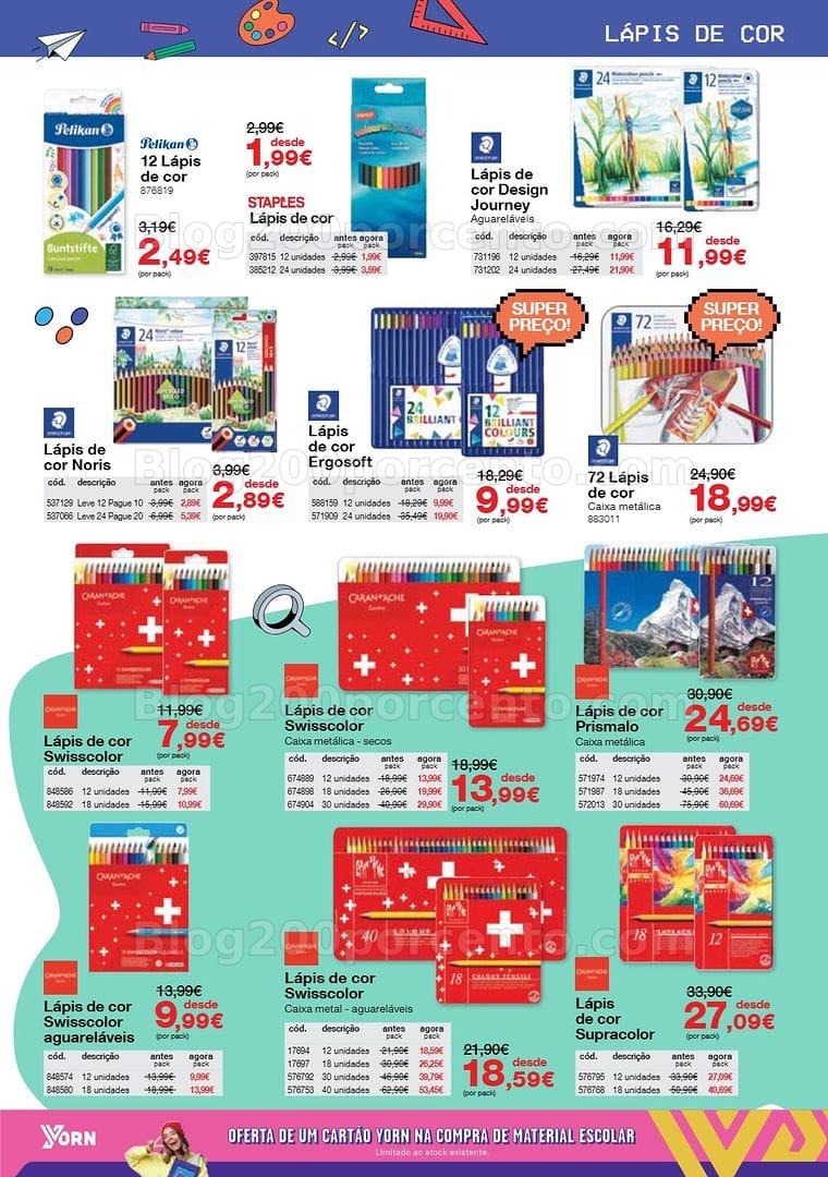 Antevisão Folheto STAPLES Regresso às Aulas Promoções de 17 agosto a 30 setembro